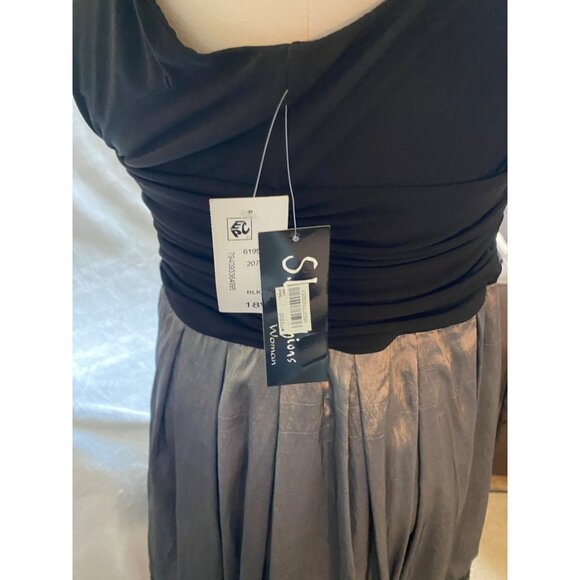 S.L. FASHIONS Sleeveless Black Evening Dress - Size 18W (NWT) - Picture 2 of 9
